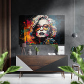 Face of Her Brushed Aluminum Dibond Wall Art.